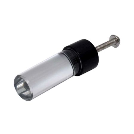 Clear Black Cylinder Glass Cabinet knobs